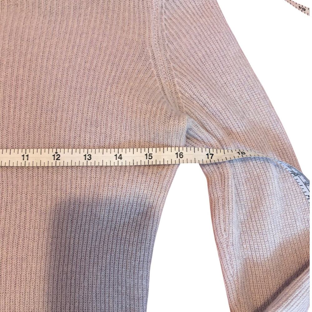 JAMES PERSE Women's Sweater Size 2 Gray 100% Cashmere Tissue Weight Slim Fit - Picture 4 of 8